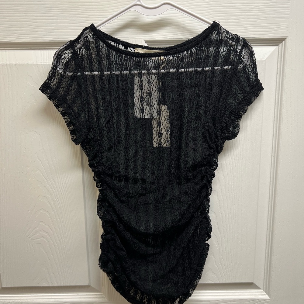 Elegant Black Lace Top